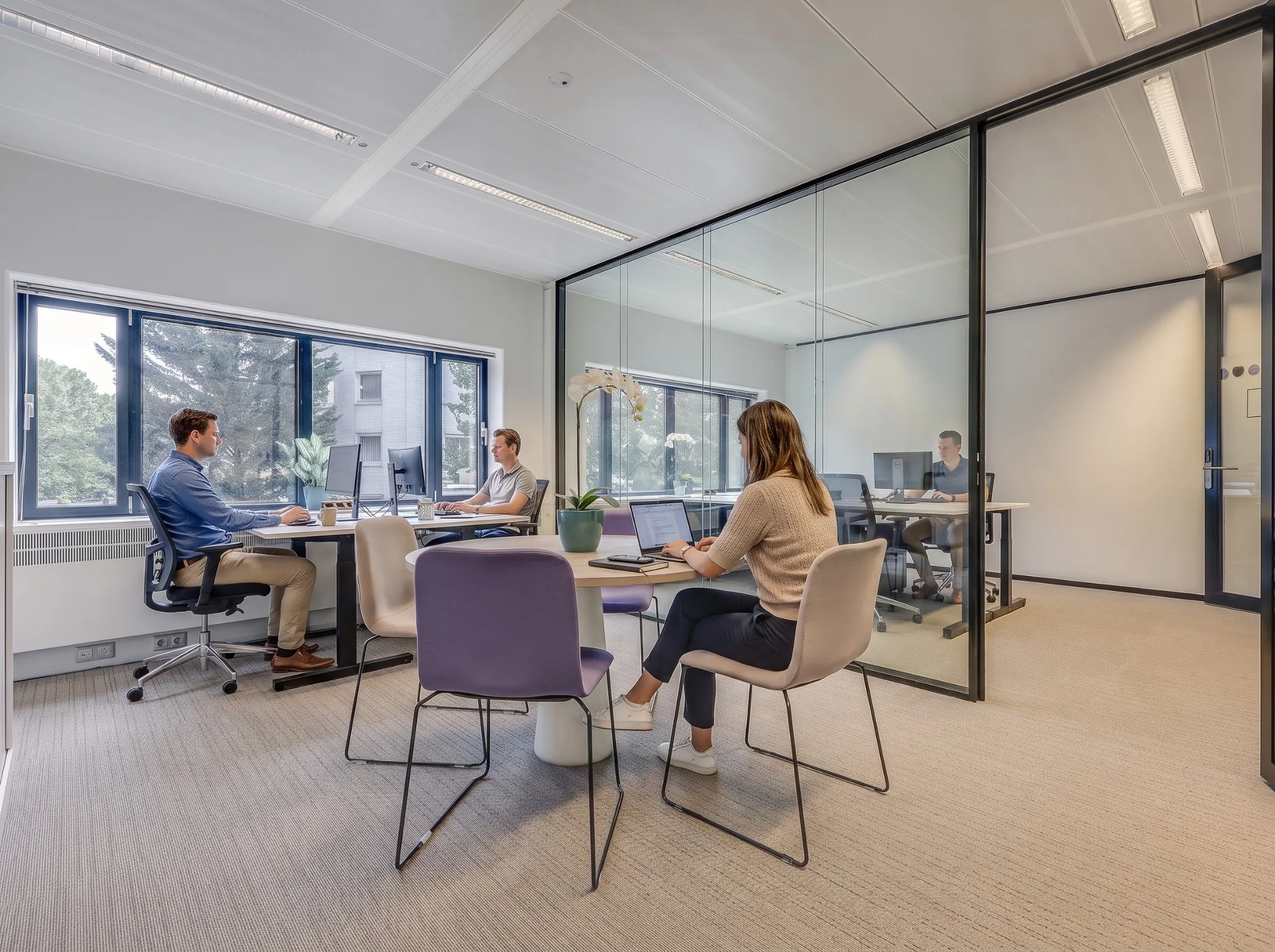 Work area at Tribes Amsterdam Amstel Station